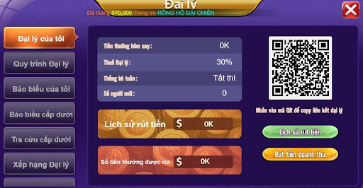 Quét mã QR để đăng ký đại lý 68 Game Bài